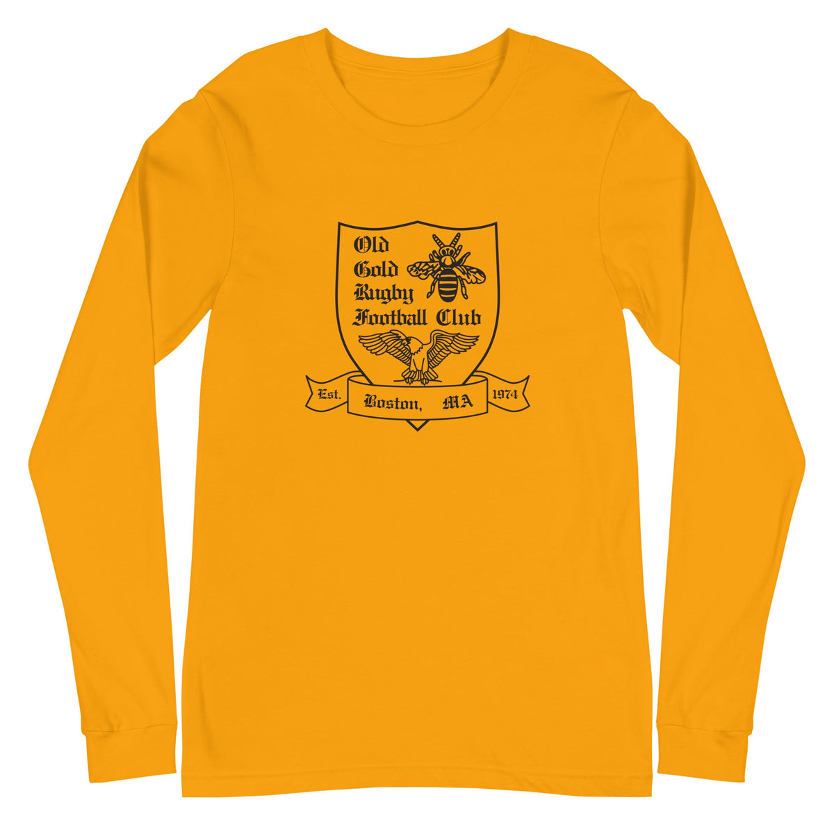 Rugby Imports Old Gold RFC Long Sleeve Tee