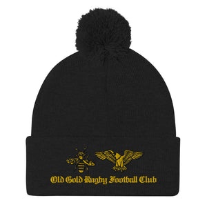 Rugby Imports Old Gold RFC Pom Beanie