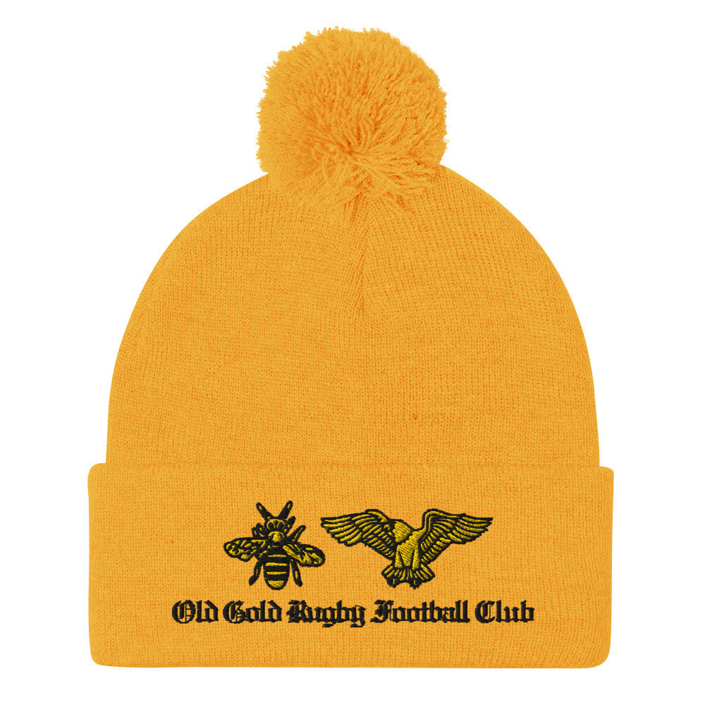 Rugby Imports Old Gold RFC Pom Beanie