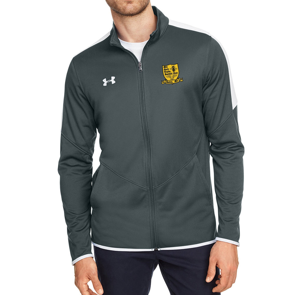 Rugby Imports Old Gold RFC UA Rival Knit Jacket