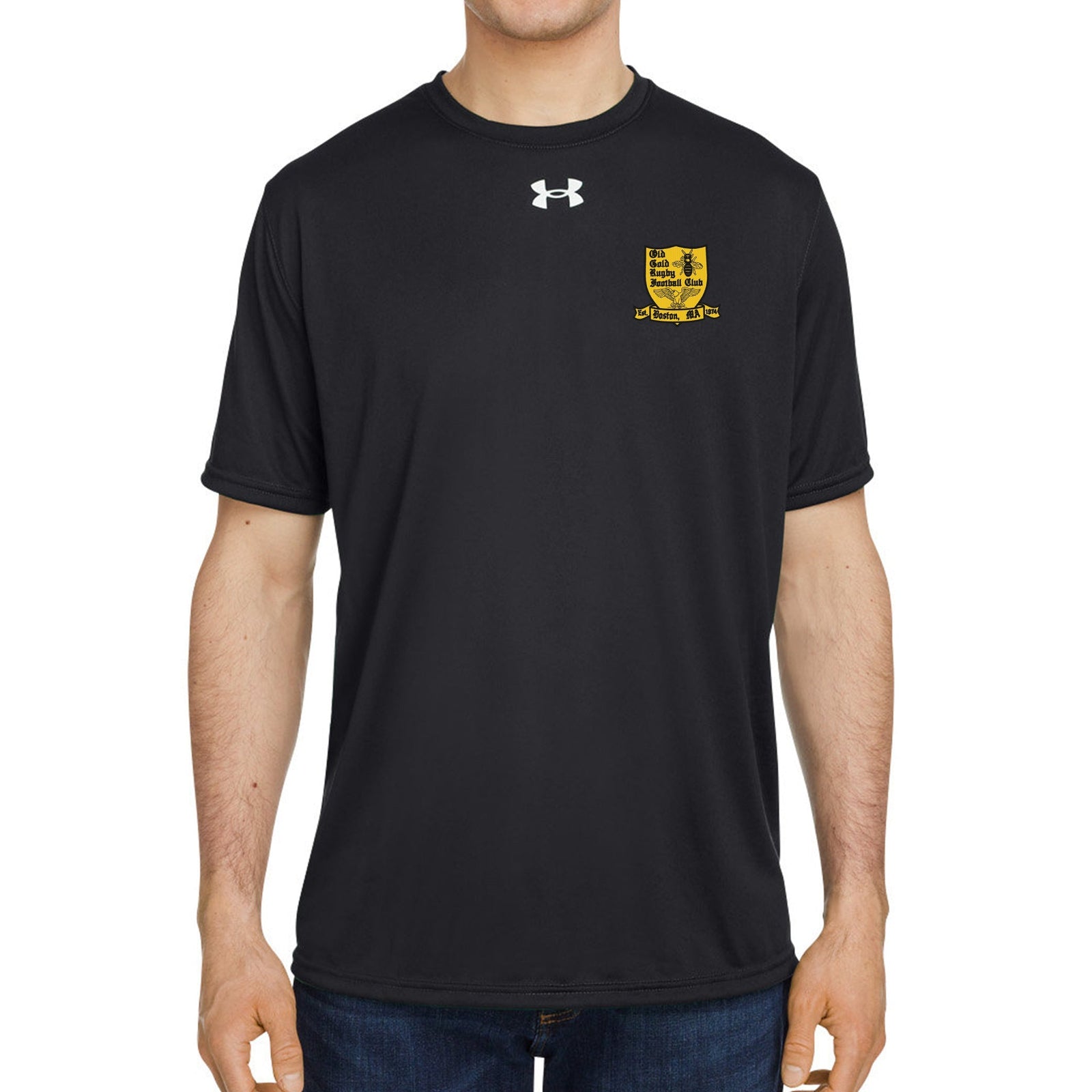 Rugby Imports Old Gold RFC UA Team Tech T-Shirt