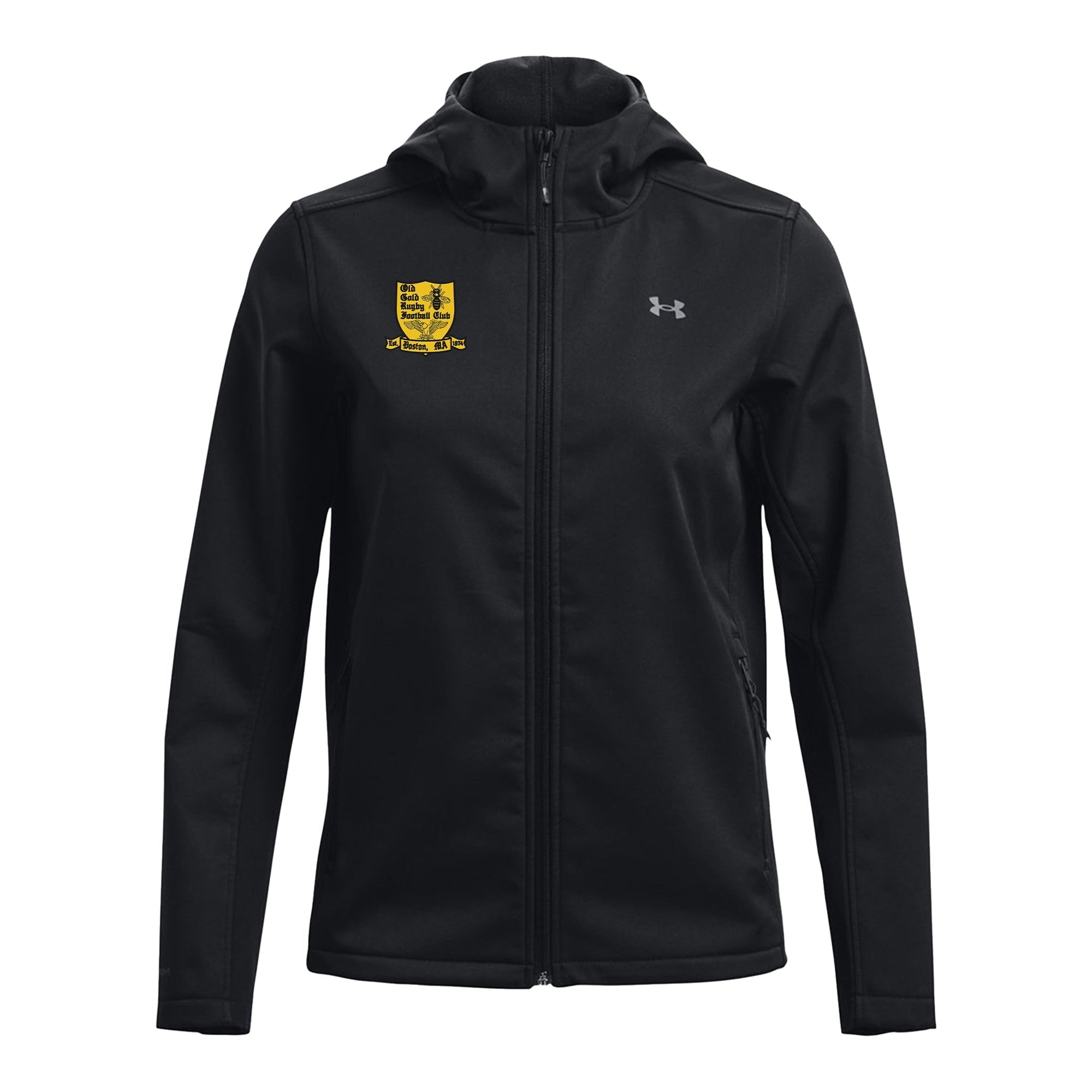 Rugby Imports Old Gold RFC UA Women's CGI Hooded Jacket