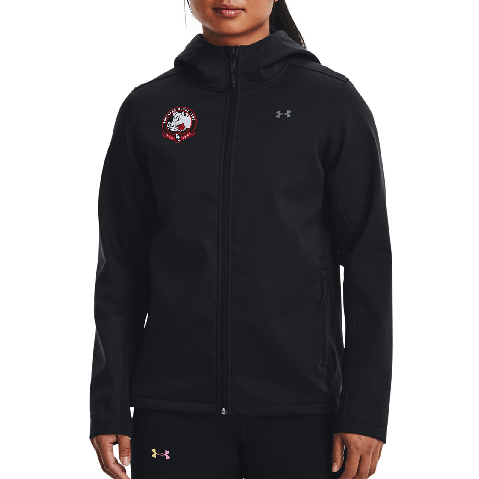 For The Love Of Rugby Women's Black Photon Ladies Full Zip Jacket For The Love Of Rugby Women's Black Photon Ladies Full Zip Jacket