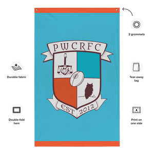 Rugby Imports PWCRFC Owls Wall Flag