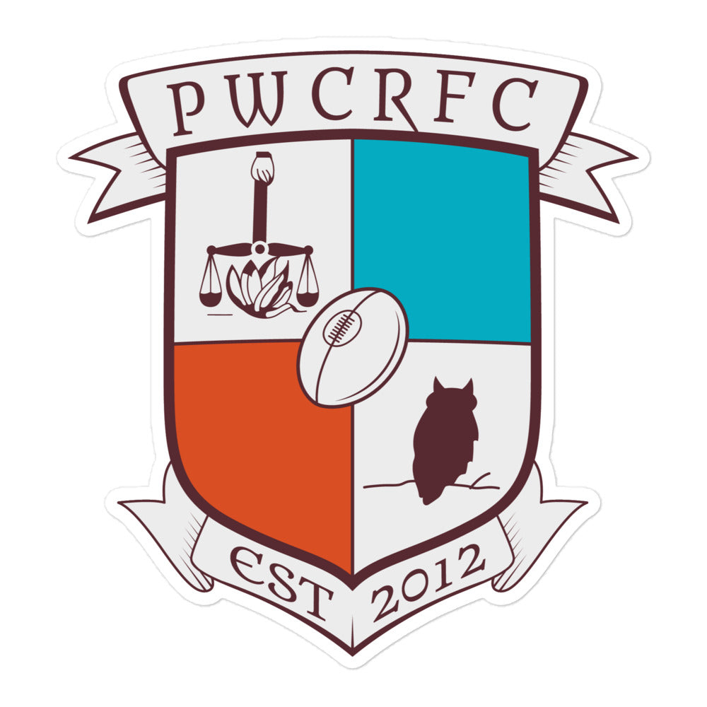 Rugby Imports PWCRFC Rugby Stickers