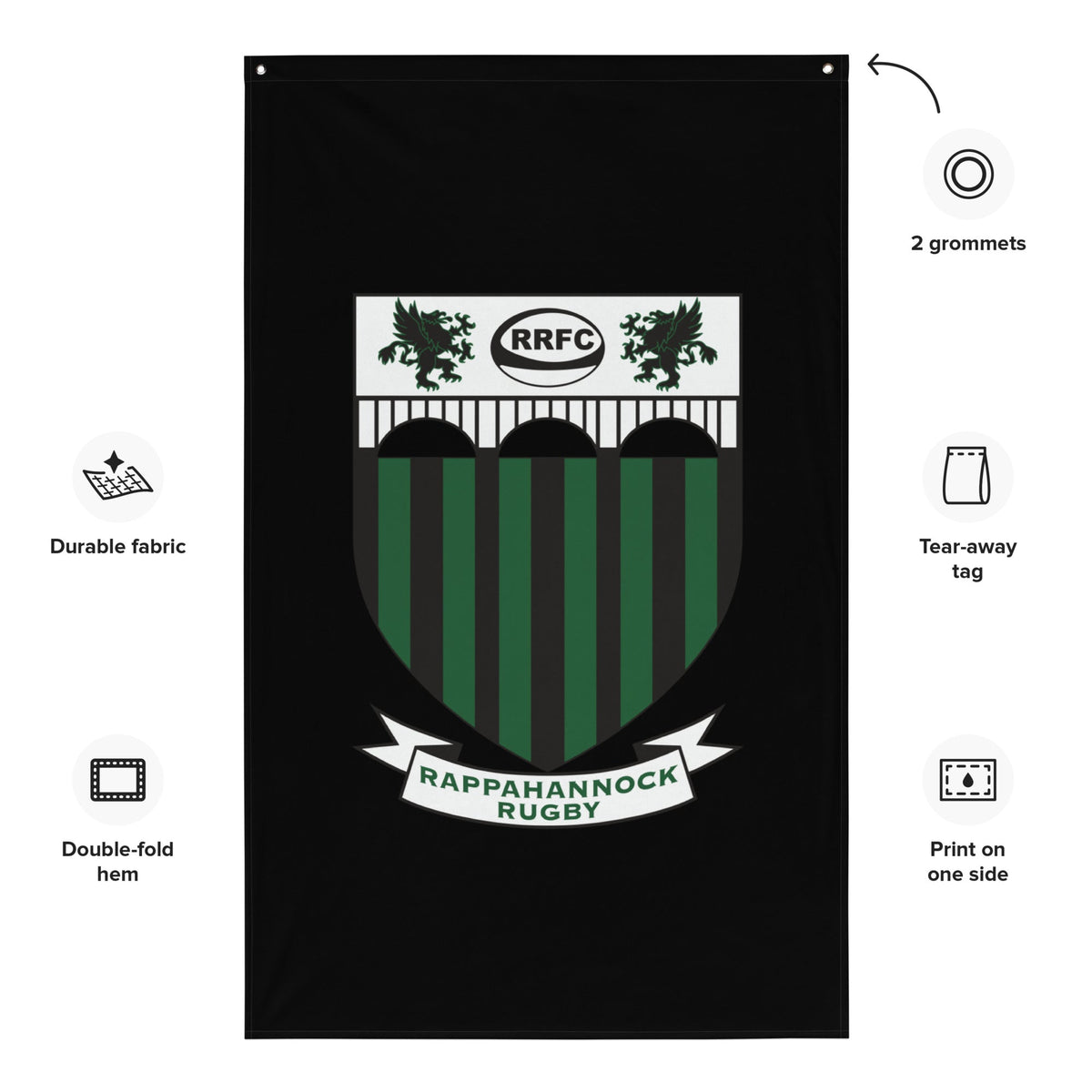 Rugby Imports Rappahannock RFC Wall Flag