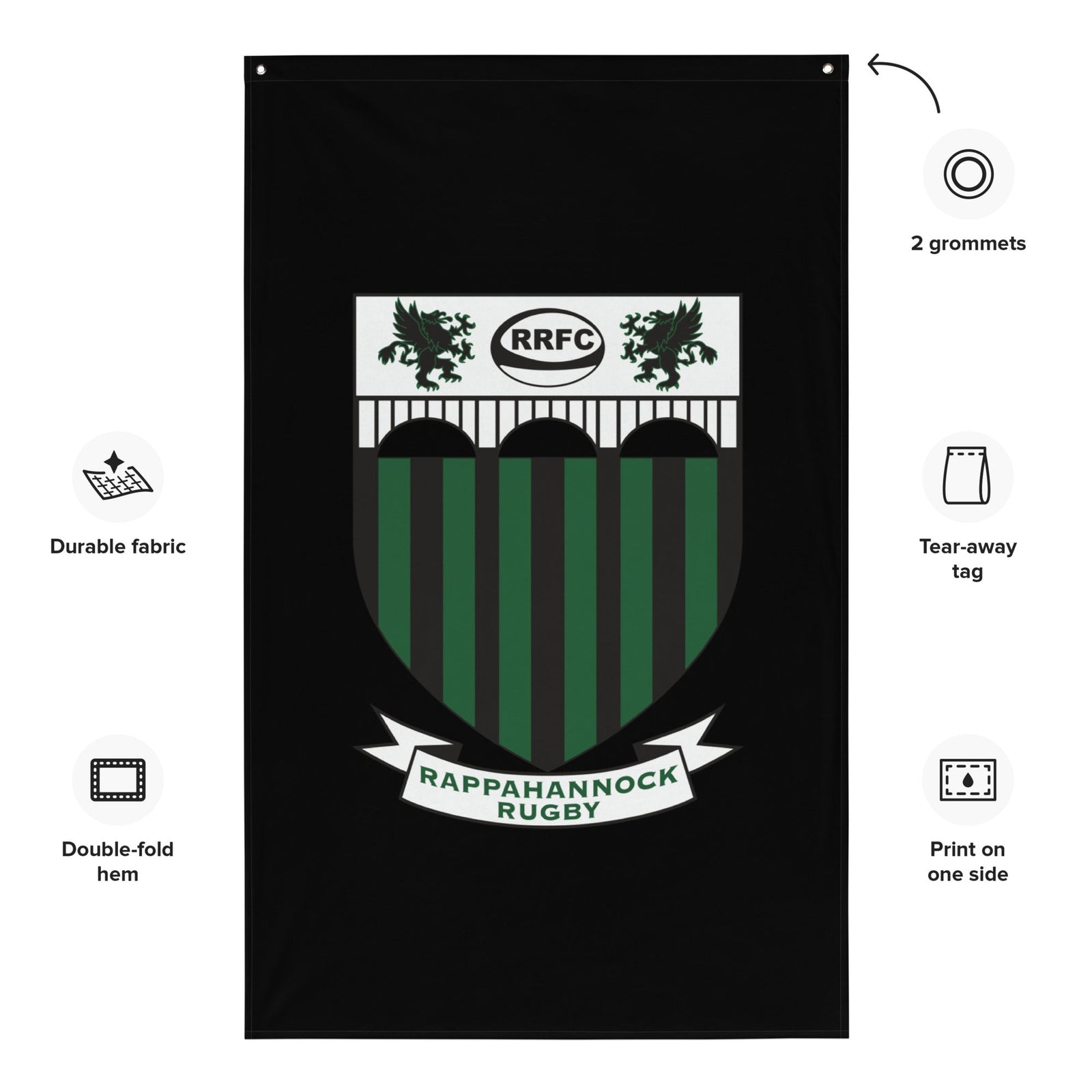 Rugby Imports Rappahannock RFC Wall Flag