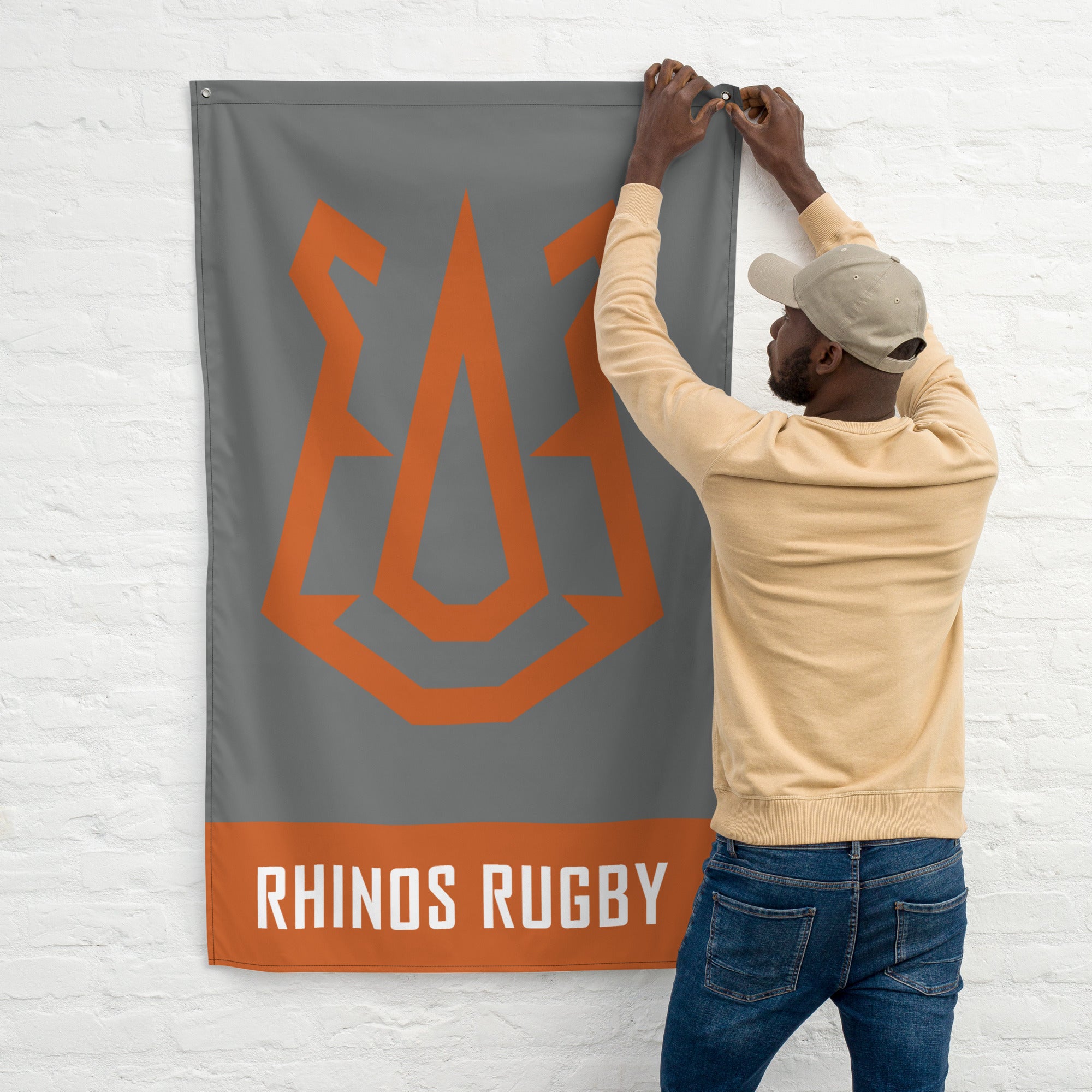 Rugby Imports Rhinos Rugby Wall Flag
