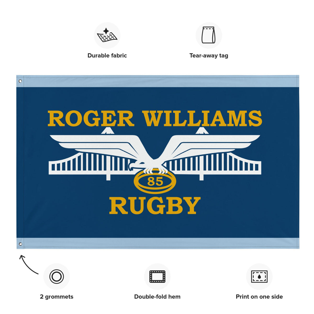 Rugby Imports Roger Williams RFC Wall Flag