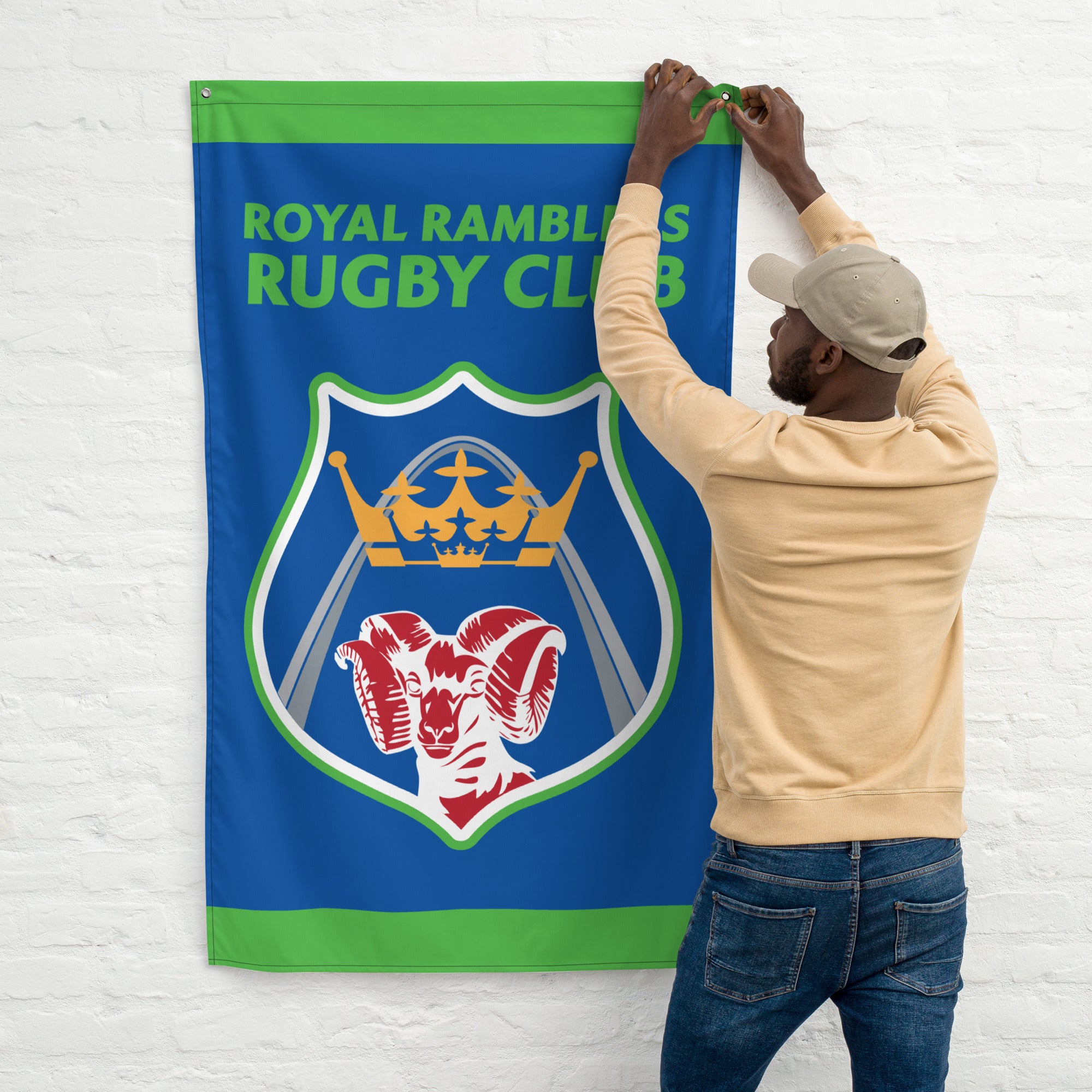 Ramblurs Rugby Royal Ramblers Wall Flag - Rugby Imports