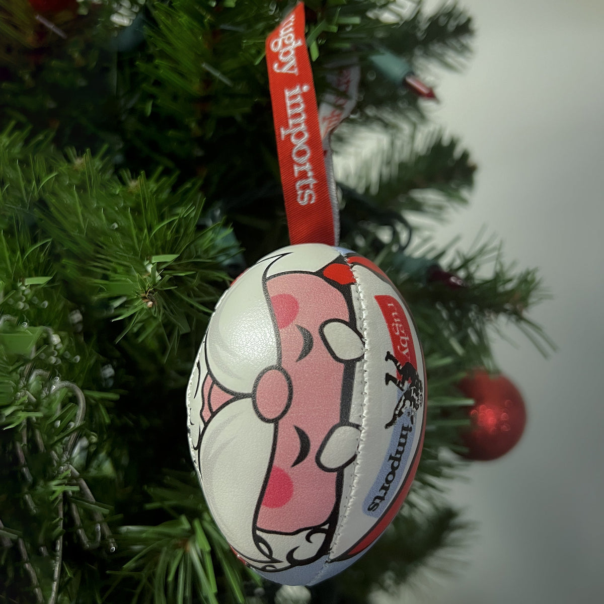 Rugby Imports Santa Rugby Ball Ornament