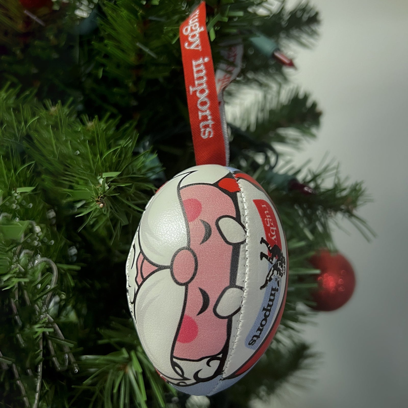Rugby Imports Holiday Rugby Ball Ornament Pack