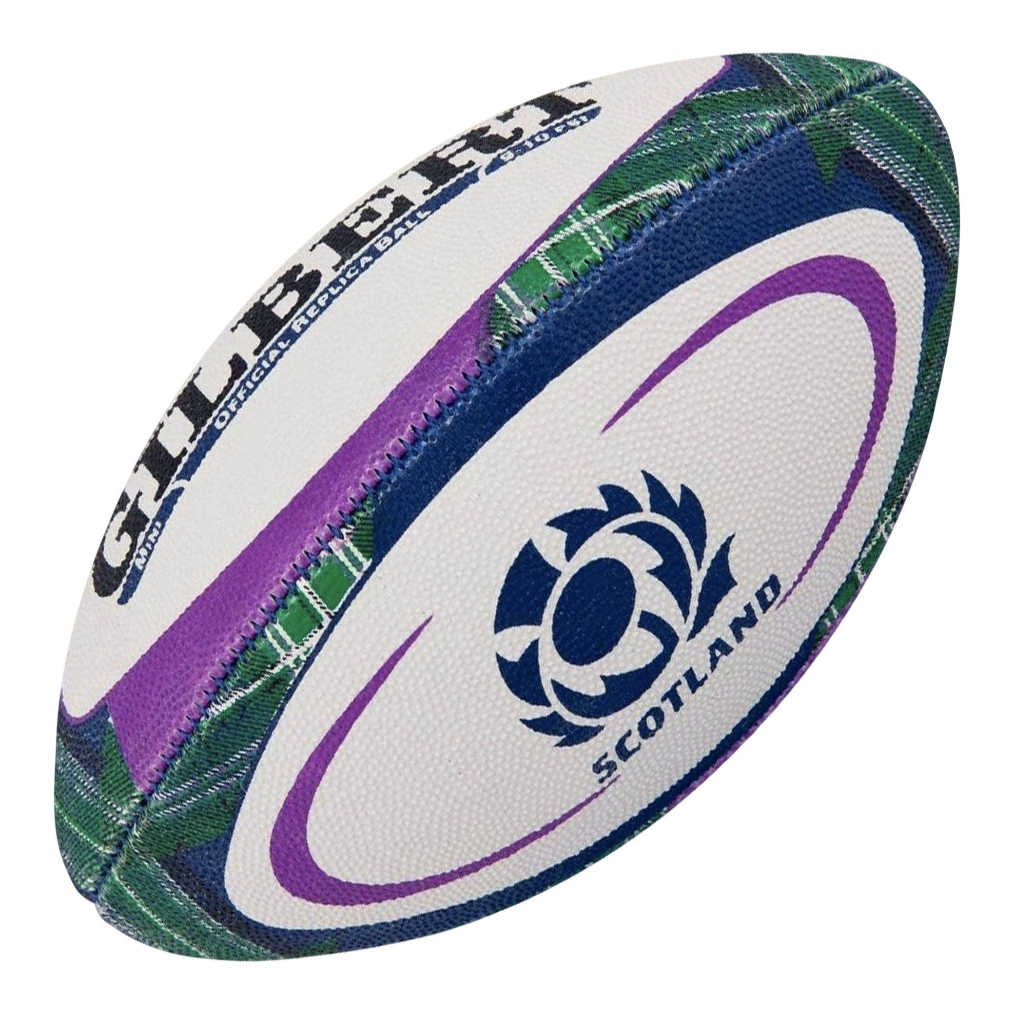 Struddys Rugby Ball Gilbert Scotland SRU Tartan Mini Rugby Ball - Rugby Imports