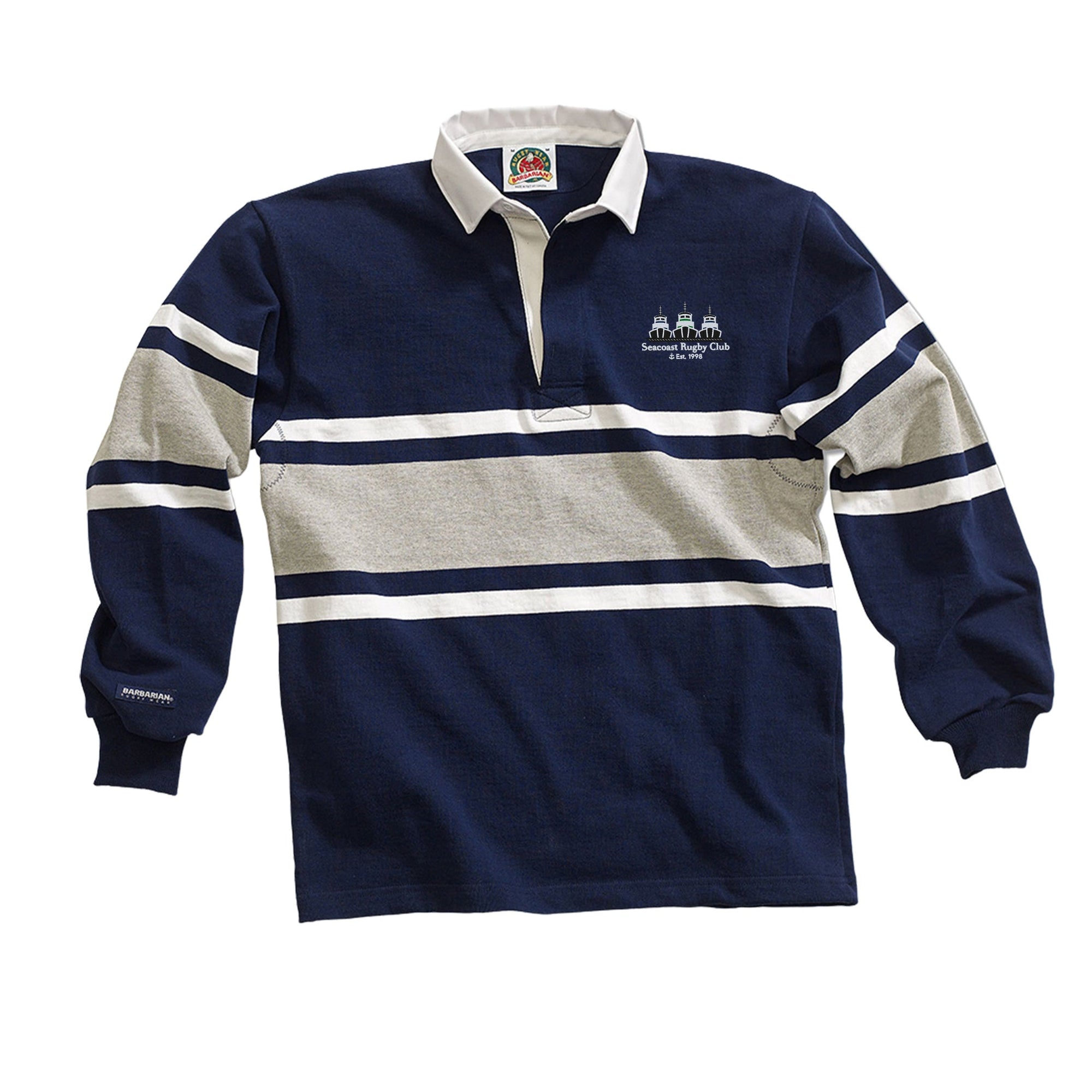 Rugby Imports Seacoast WR Collegiate Stripe Rugby Jersey