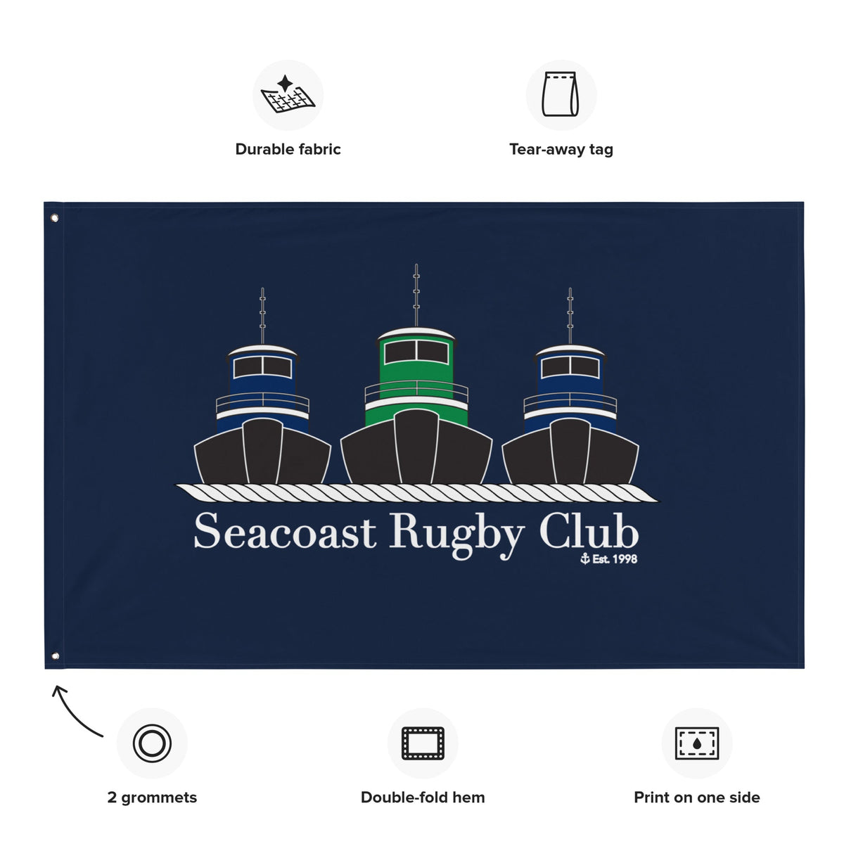 Rugby Imports Seacoast WR Wall Flag