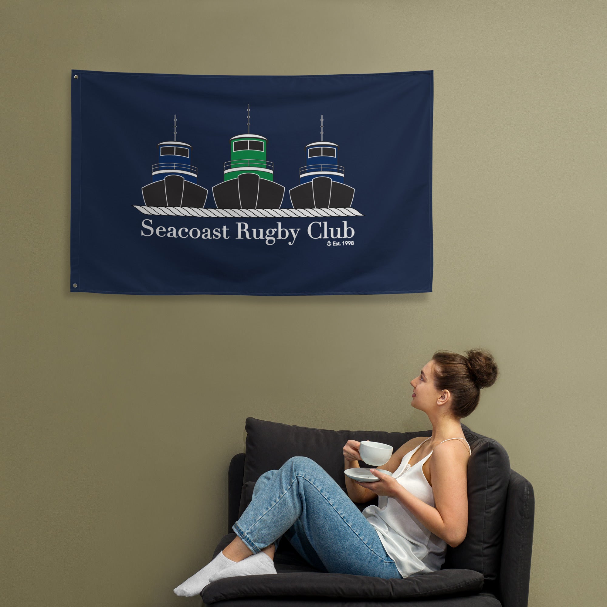Rugby Imports Seacoast WR Wall Flag