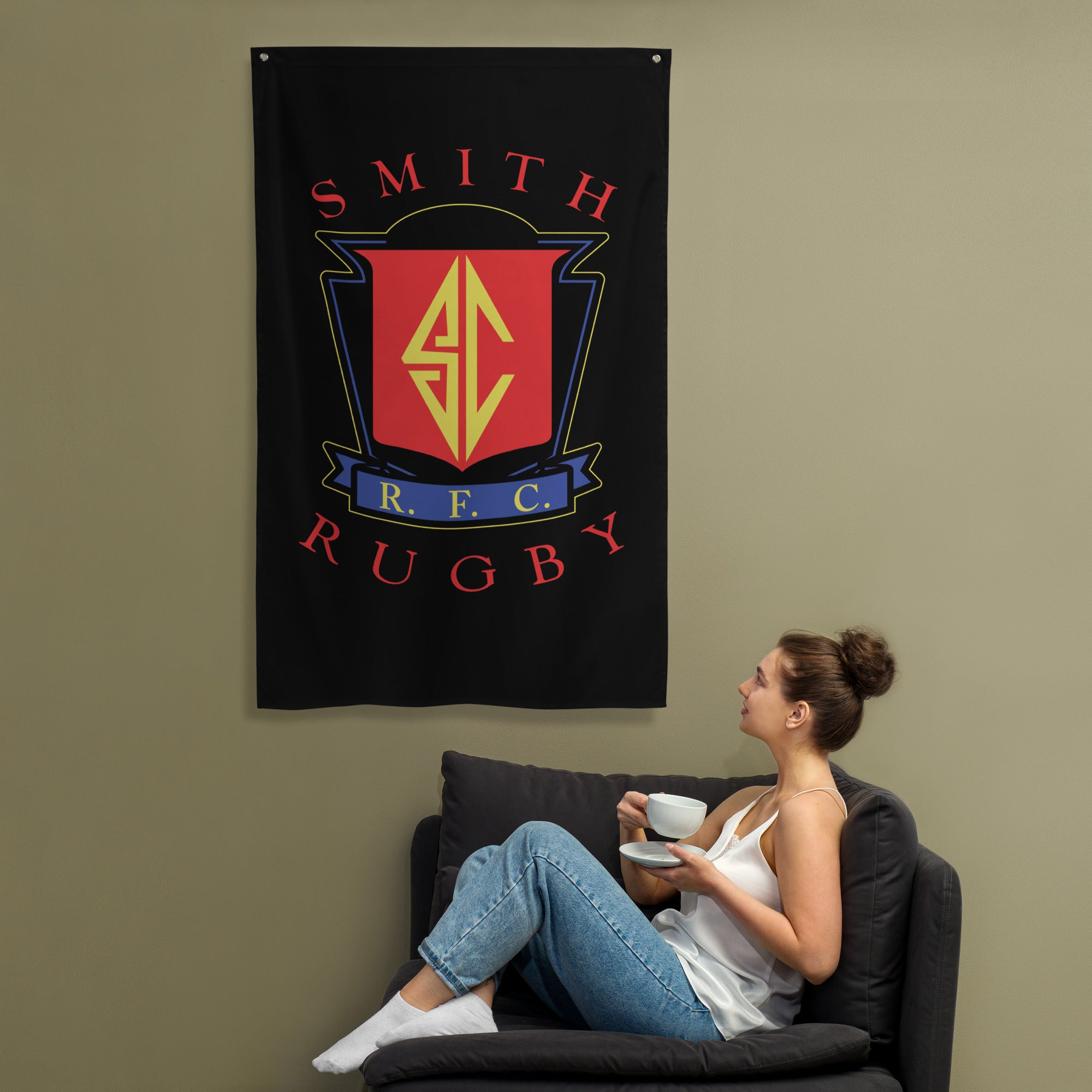 Rugby Imports Smith College RFC Wall Flag