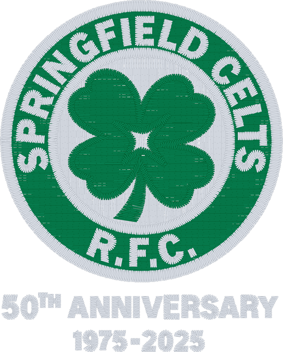 Rugby Imports Springfield Celts 50th Anniversary Logo Embroidery