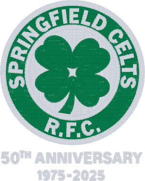 Rugby Imports Springfield Celts 50th Anniversary Logo Embroidery