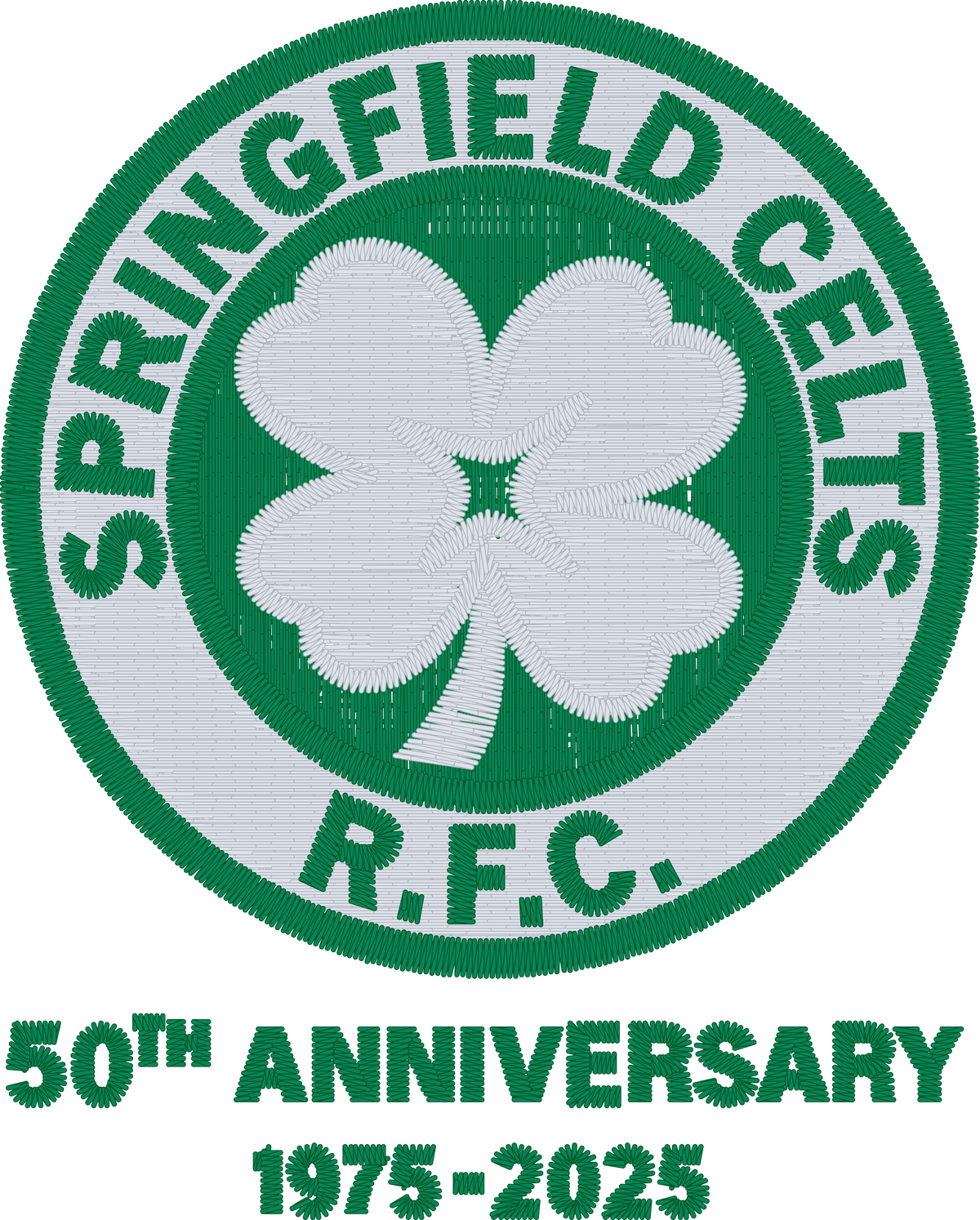 Rugby Imports Springfield Celts 50th Anniversary Logo Embroidery