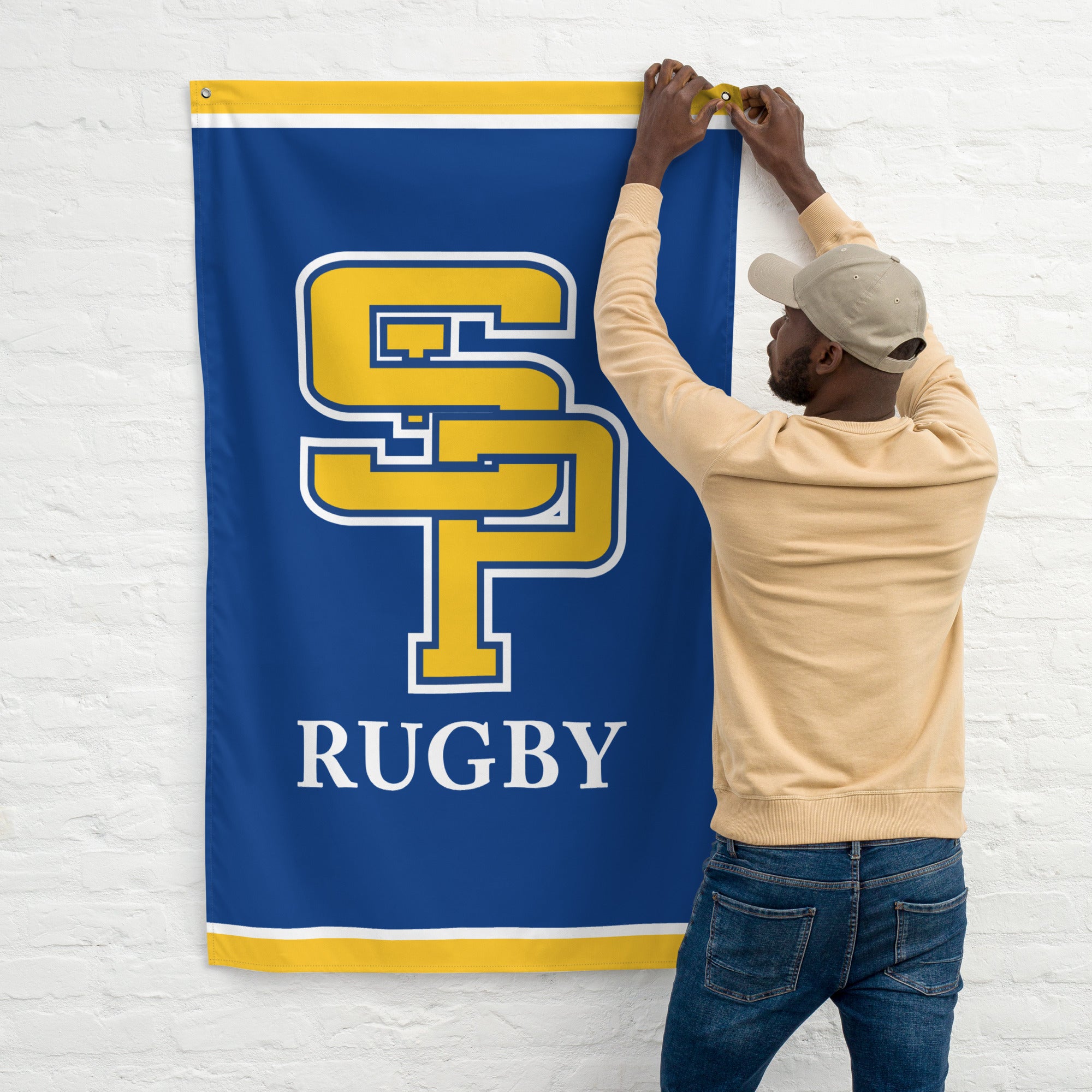 Rugby Imports SPS Wolves Rugby Wall Flag