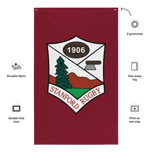 Rugby Imports Stanford Rugby Wall Flag