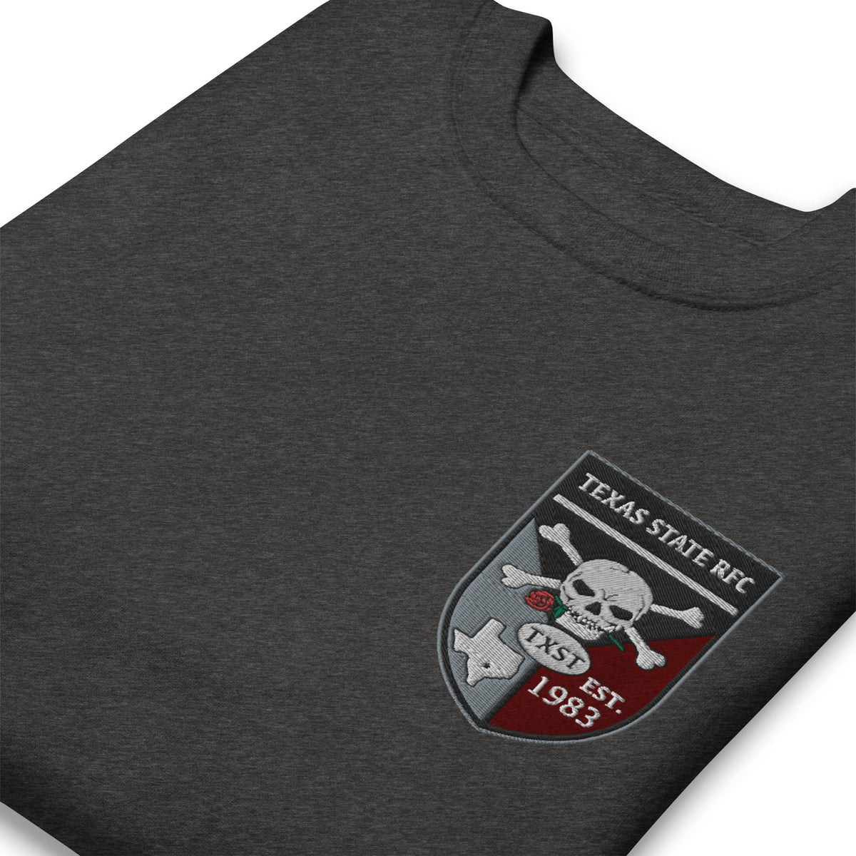 Rugby Imports Texas State Rugby Embroidered Crewneck Sweatshirt