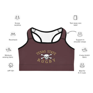 Rugby Imports Texas State Rugby Sports Bra