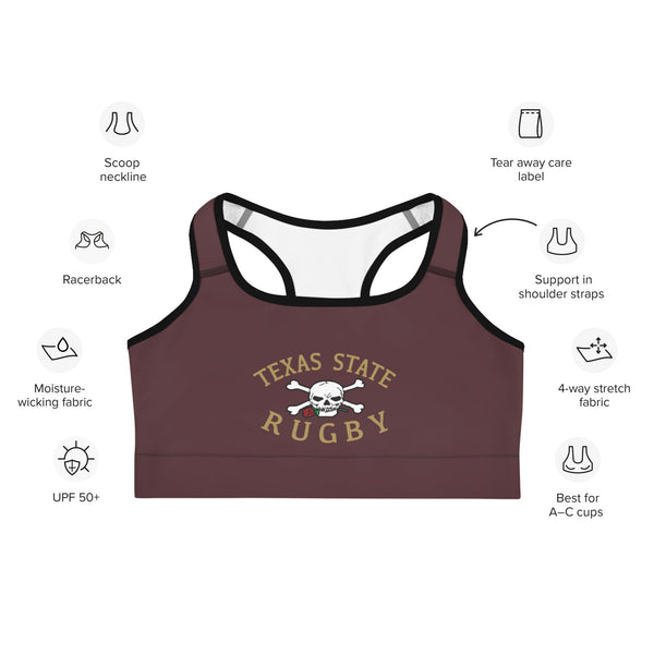 Texas State Rugby Sports Bra - Rugby Imports