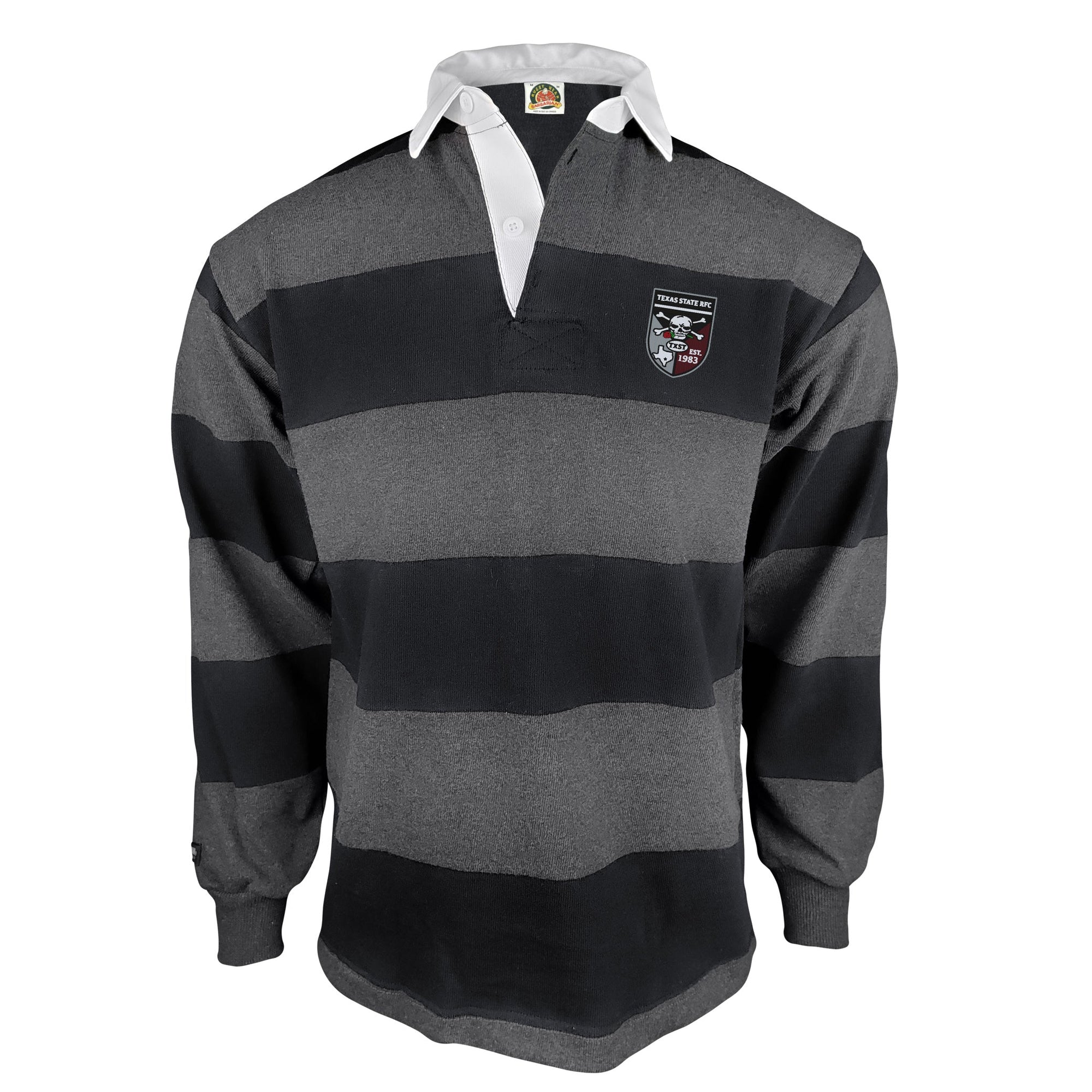 Rugby Imports Texas State Rugby Traditional 4 Inch Stripe Rugby Jersey