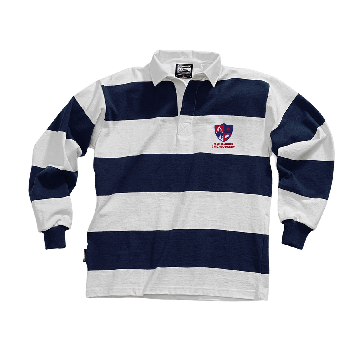Rugby Imports UIC Men's Rugby Casual Weight Stripe Jersey