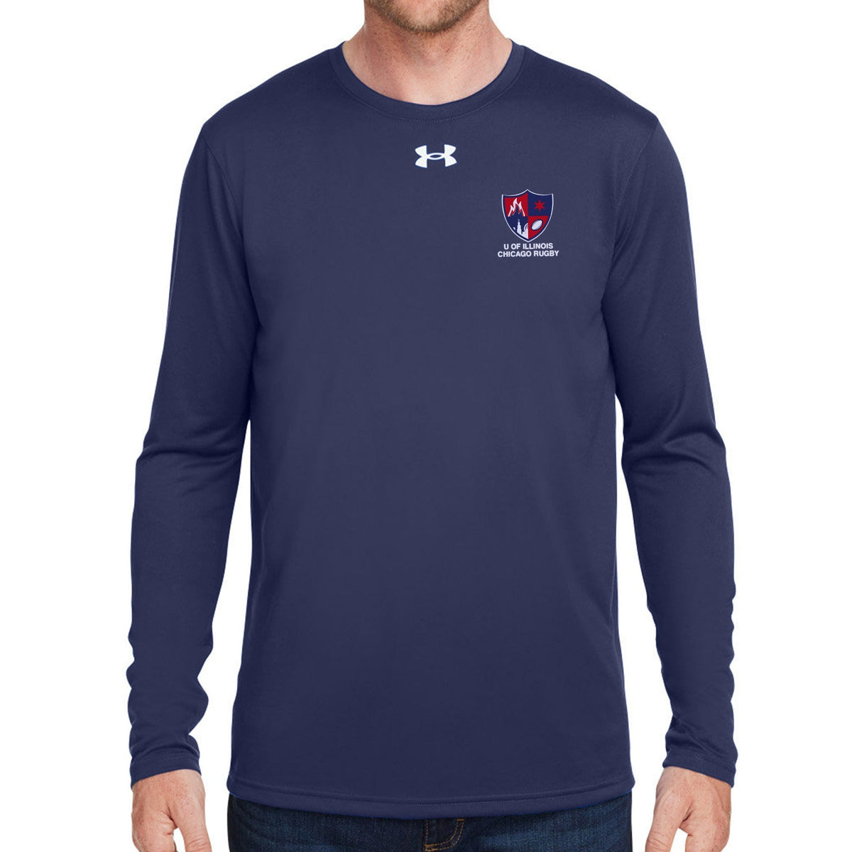 Rugby Imports UIC Men's Rugby UA Team Tech LS T-Shirt