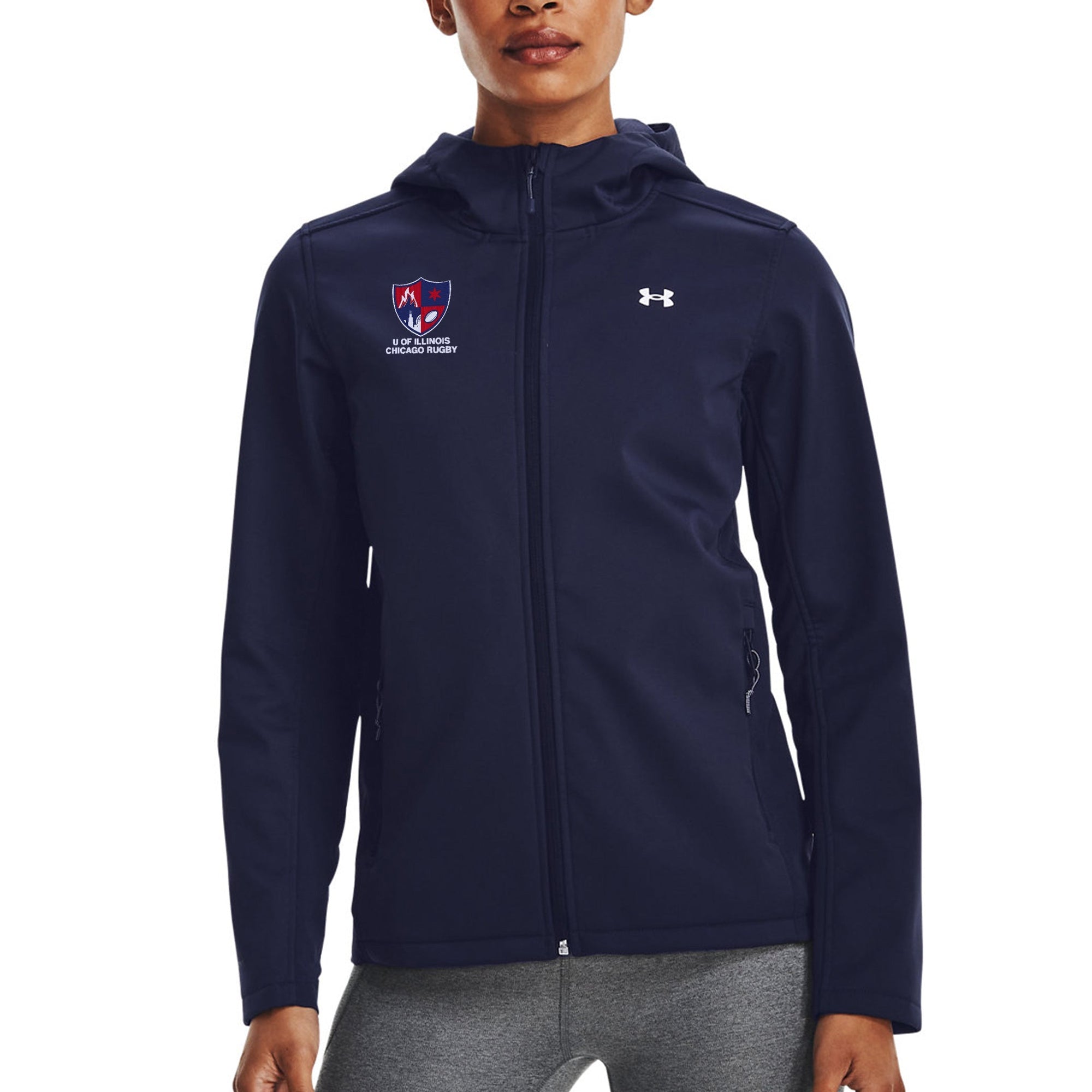 Rugby Imports UIC Men's Rugby UA Women's CGI Hooded Jacket