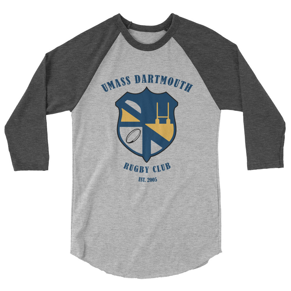 Rugby Imports UMass Dartmouth Rugby Raglan 3/4 Sleeve Tee