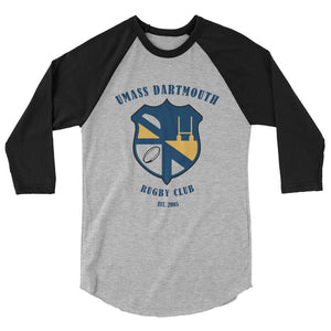 Rugby Imports UMass Dartmouth Rugby Raglan 3/4 Sleeve Tee