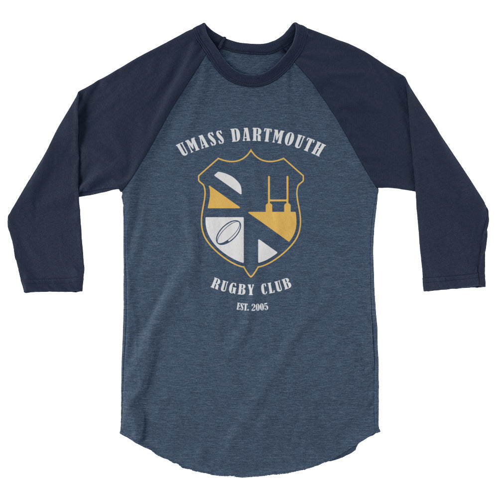 Rugby Imports UMass Dartmouth Rugby Raglan 3/4 Sleeve Tee