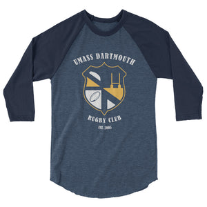 Rugby Imports UMass Dartmouth Rugby Raglan 3/4 Sleeve Tee
