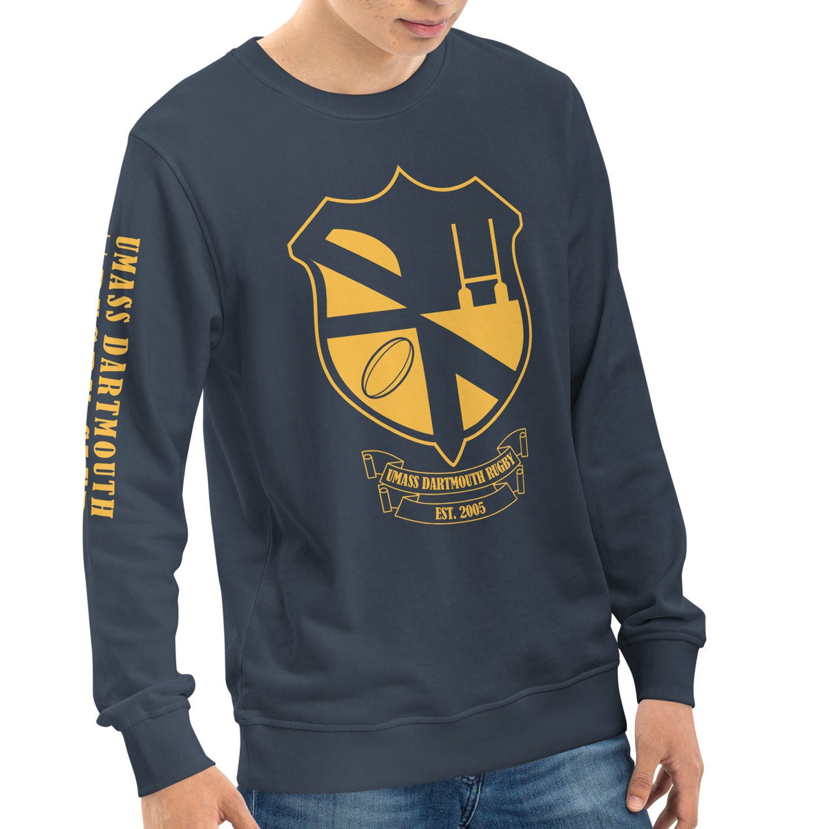 Rugby Imports UMass Dartmouth Rugby Retro Crewneck