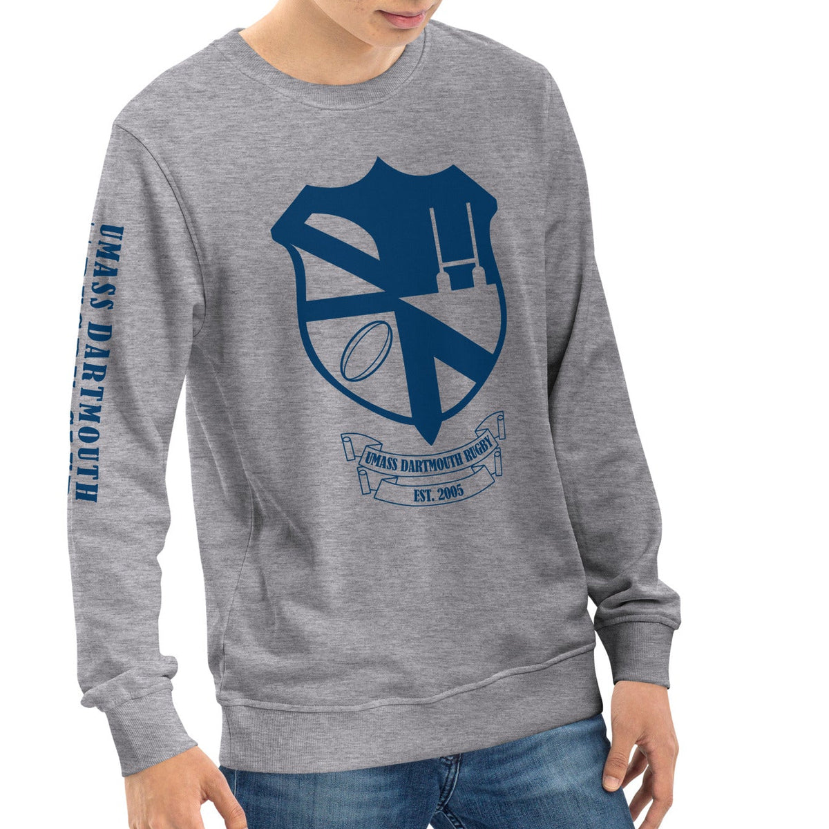 Rugby Imports UMass Dartmouth Rugby Retro Crewneck