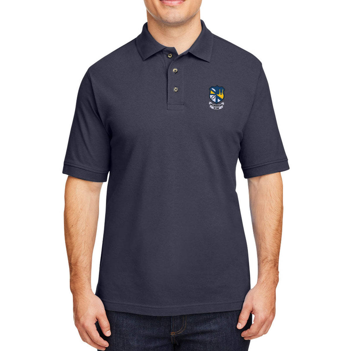 Rugby Imports UMass Dartmouth Rugby Ringspun Cotton Polo