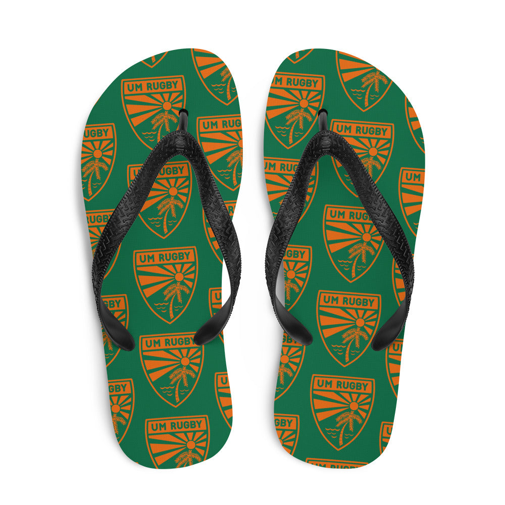Rugby Imports UMiami Rugby Flip Flops