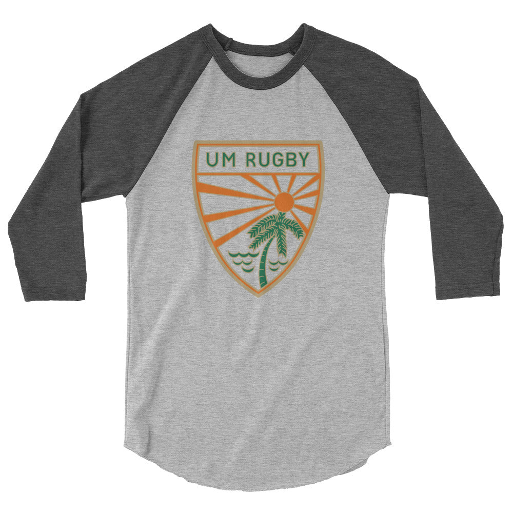 Rugby Imports UMiami Rugby Raglan 3/4 Sleeve Tee