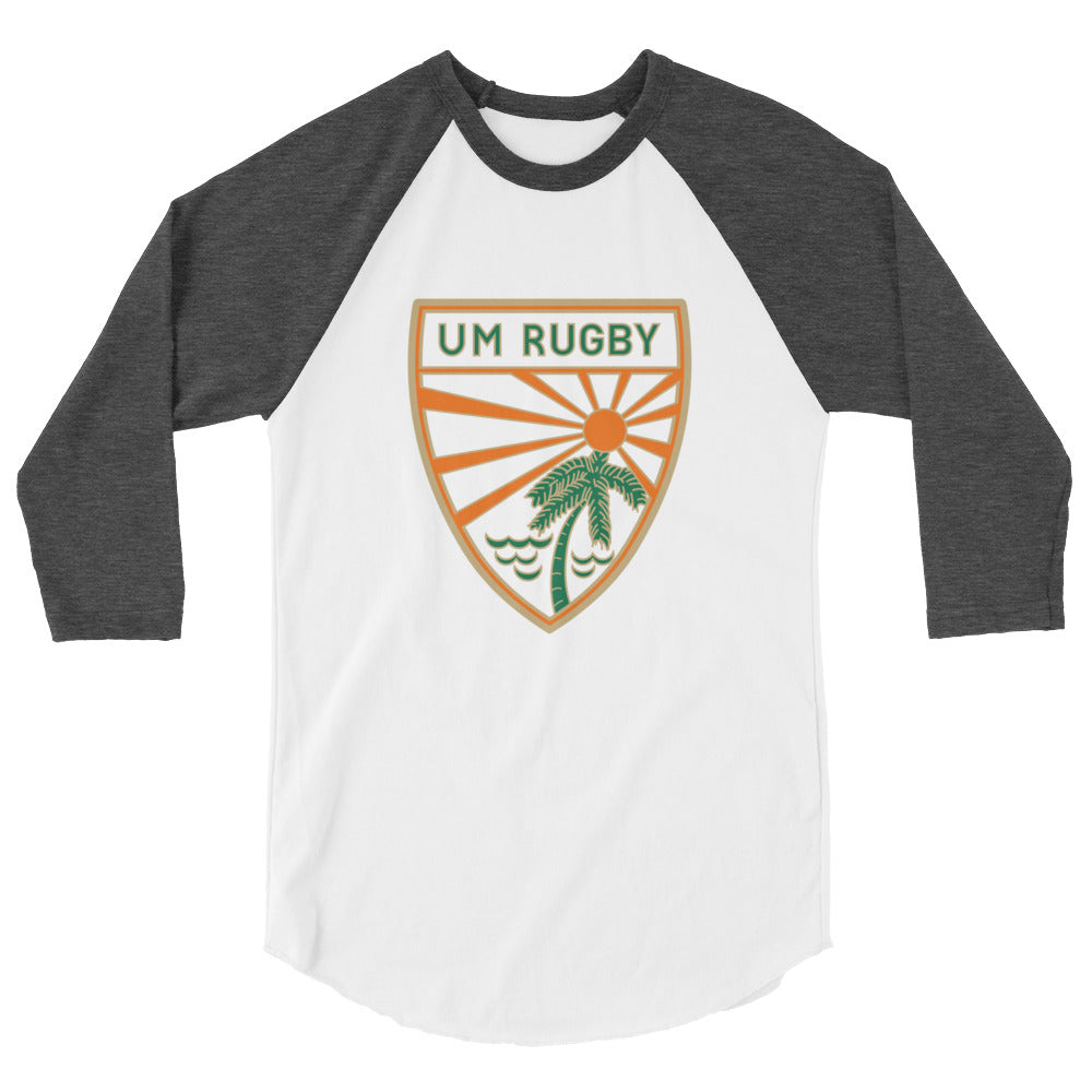 Rugby Imports UMiami Rugby Raglan 3/4 Sleeve Tee