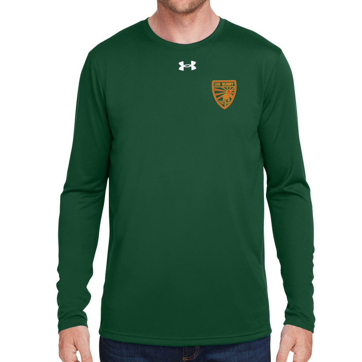 Rugby Imports UMiami Rugby UA Team Tech LS T-Shirt