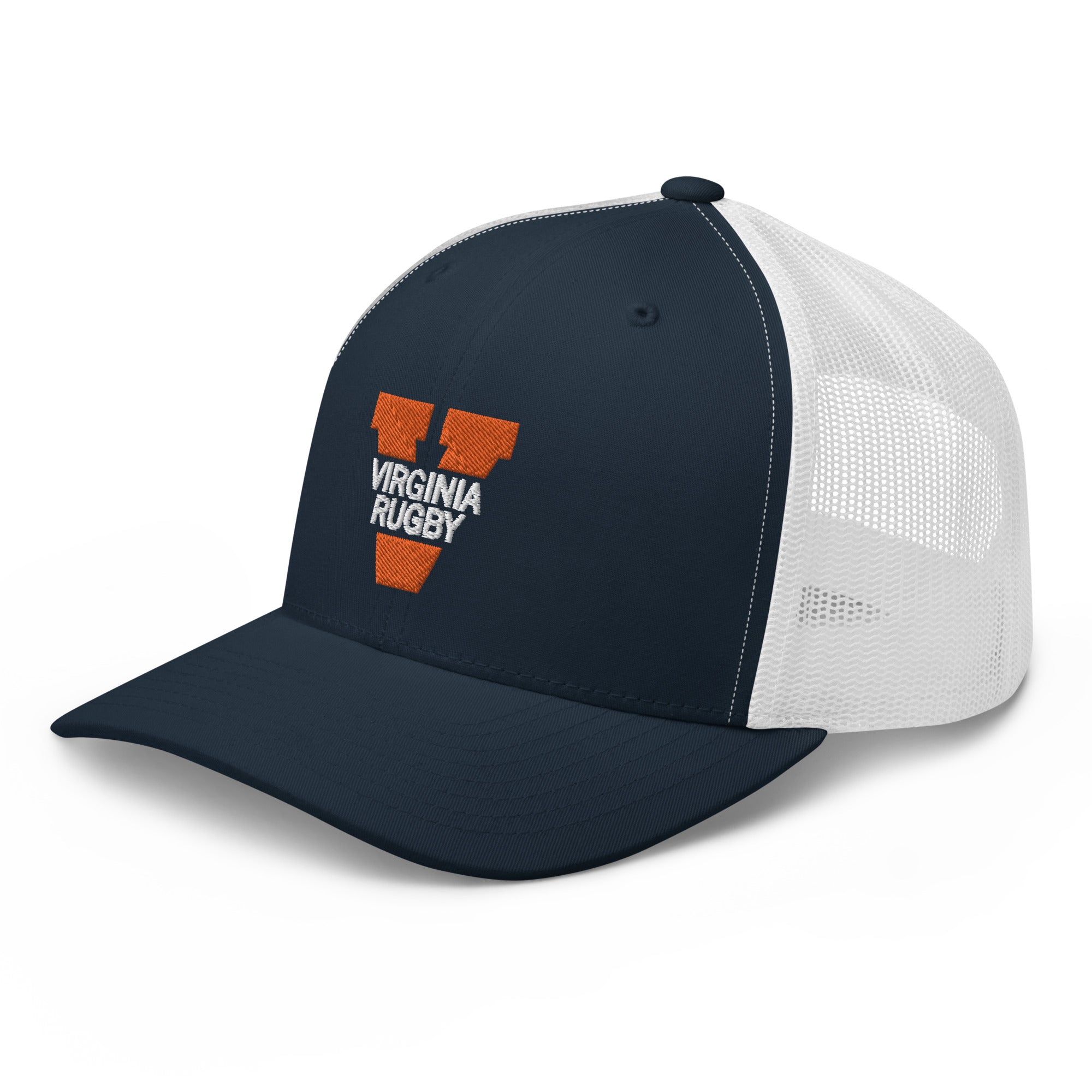 UVA Rugby Retro Trucker Cap Navy White