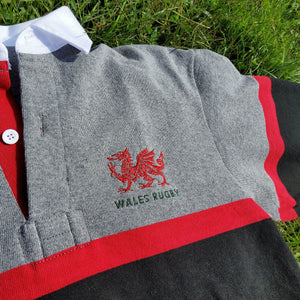 Rugby Imports Wales Oxford Stripe Rugby Jersey