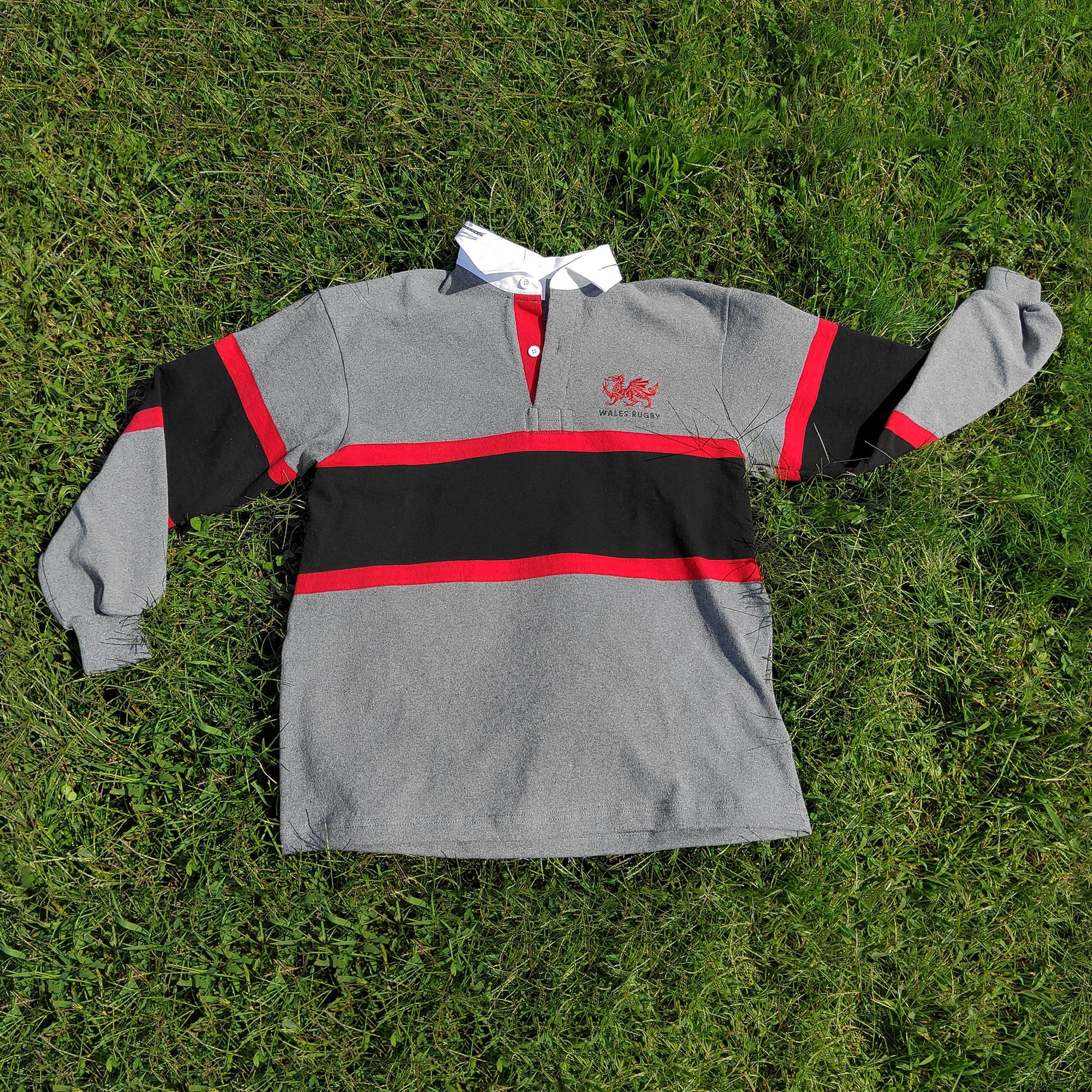 Rugby Imports Wales Oxford Stripe Rugby Jersey