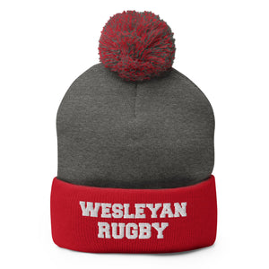 Rugby Imports Wesleyan Rugby Pom-Pom Beanie