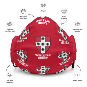 Rugby Imports Wesleyan Rugby Premium Face Mask