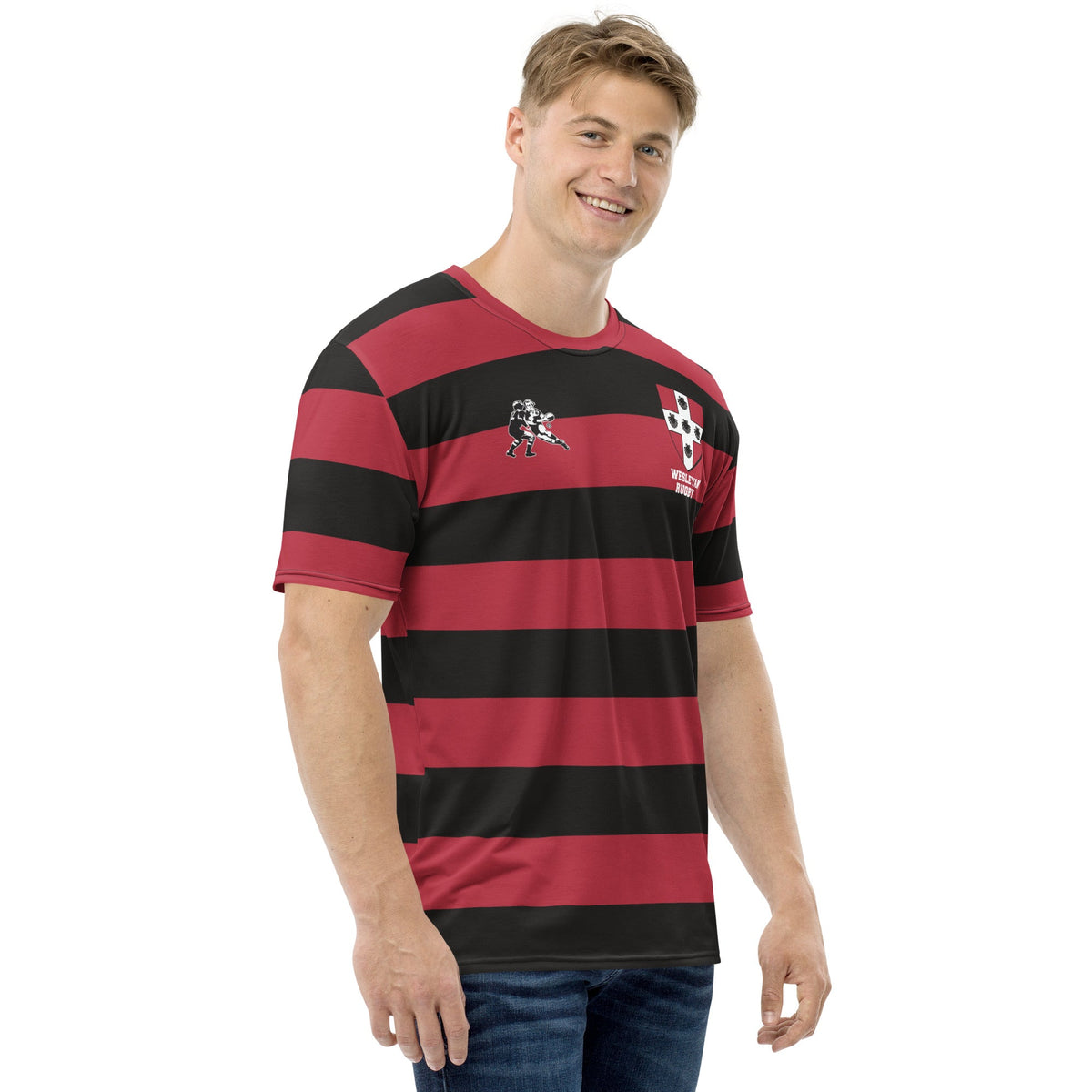 Rugby Imports Wesleyan Rugby Striped T-shirt
